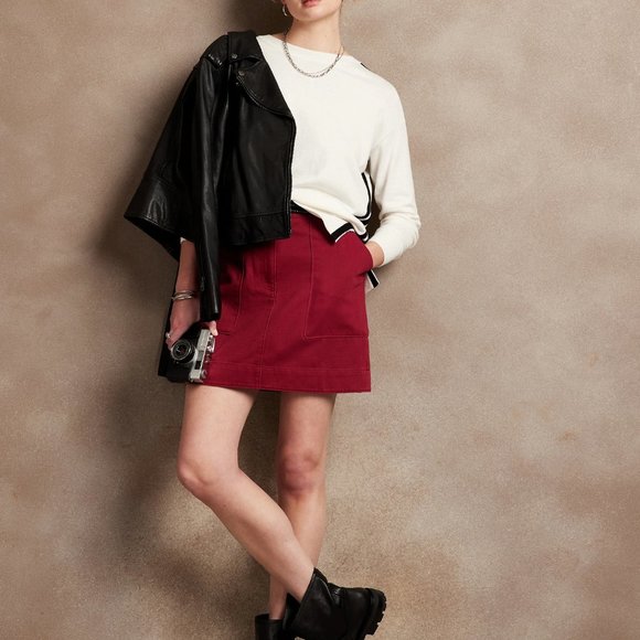 Banana Republic Utility Belted Mini Skirt - Picture 1 of 8